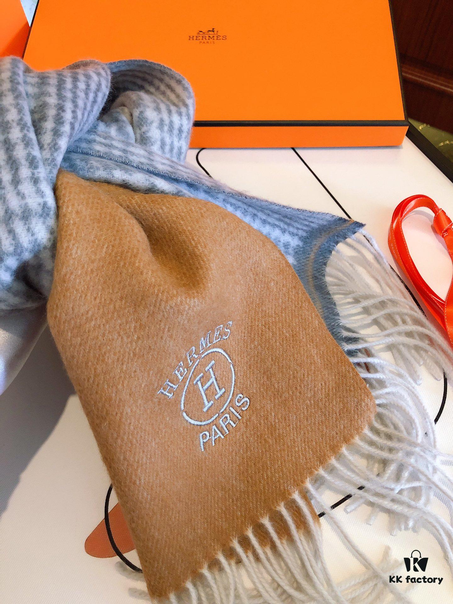 Hermes Wool Scarf – Unisex Luxury Design, Soft and Elegant, Perfect for Formal or Casual Wear