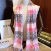 LOEWE Men's Cashmere Knit Scarf, High-End Classic Design, Matches Store Version