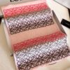 LOEWE Men's Cashmere Knit Scarf, High-End Classic Design, Matches Store Version