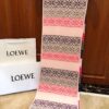 LOEWE Men's Cashmere Knit Scarf, High-End Classic Design, Matches Store Version