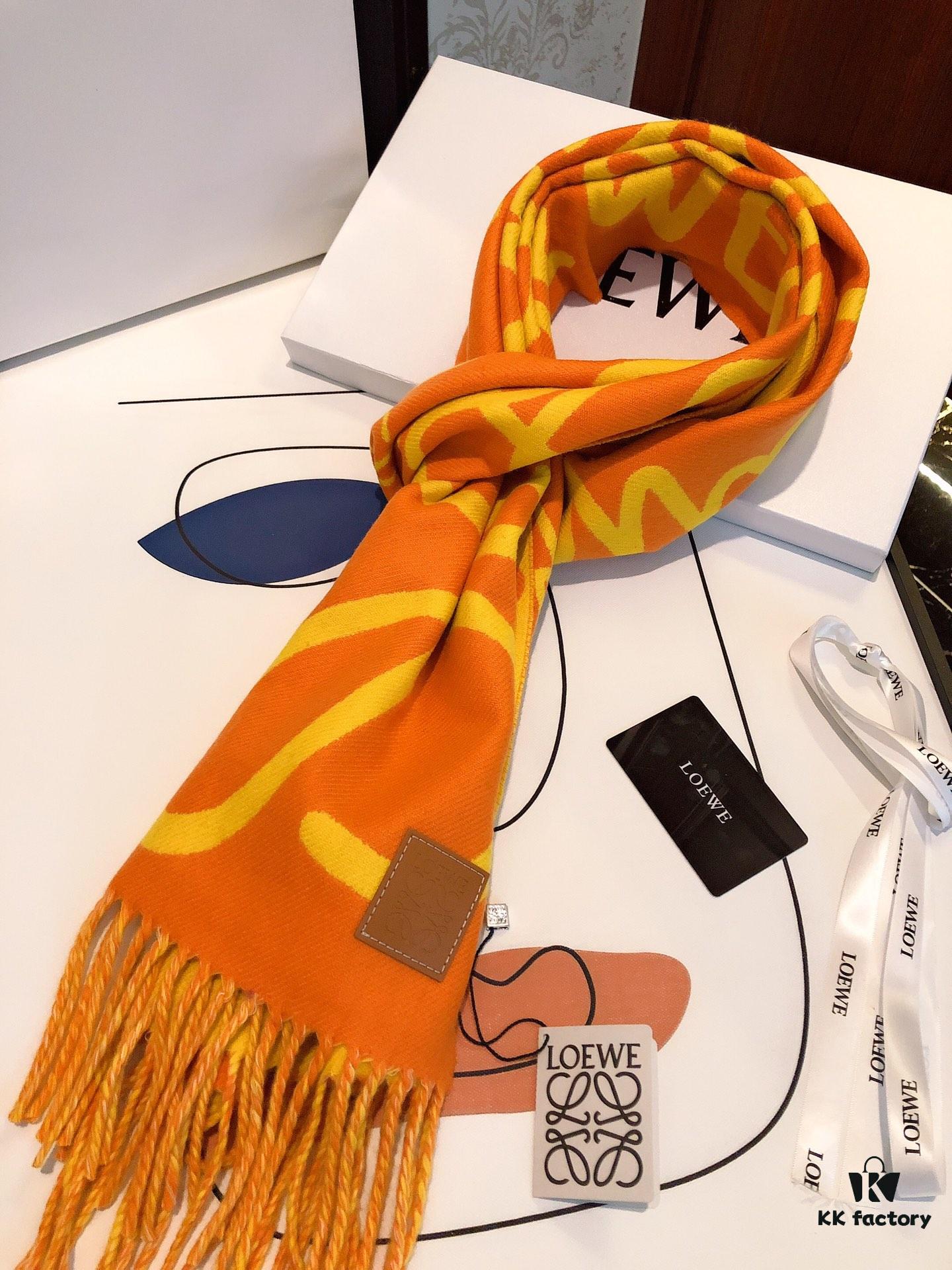 Loewe 2022 Graffiti Double-Sided Scarf Unisex