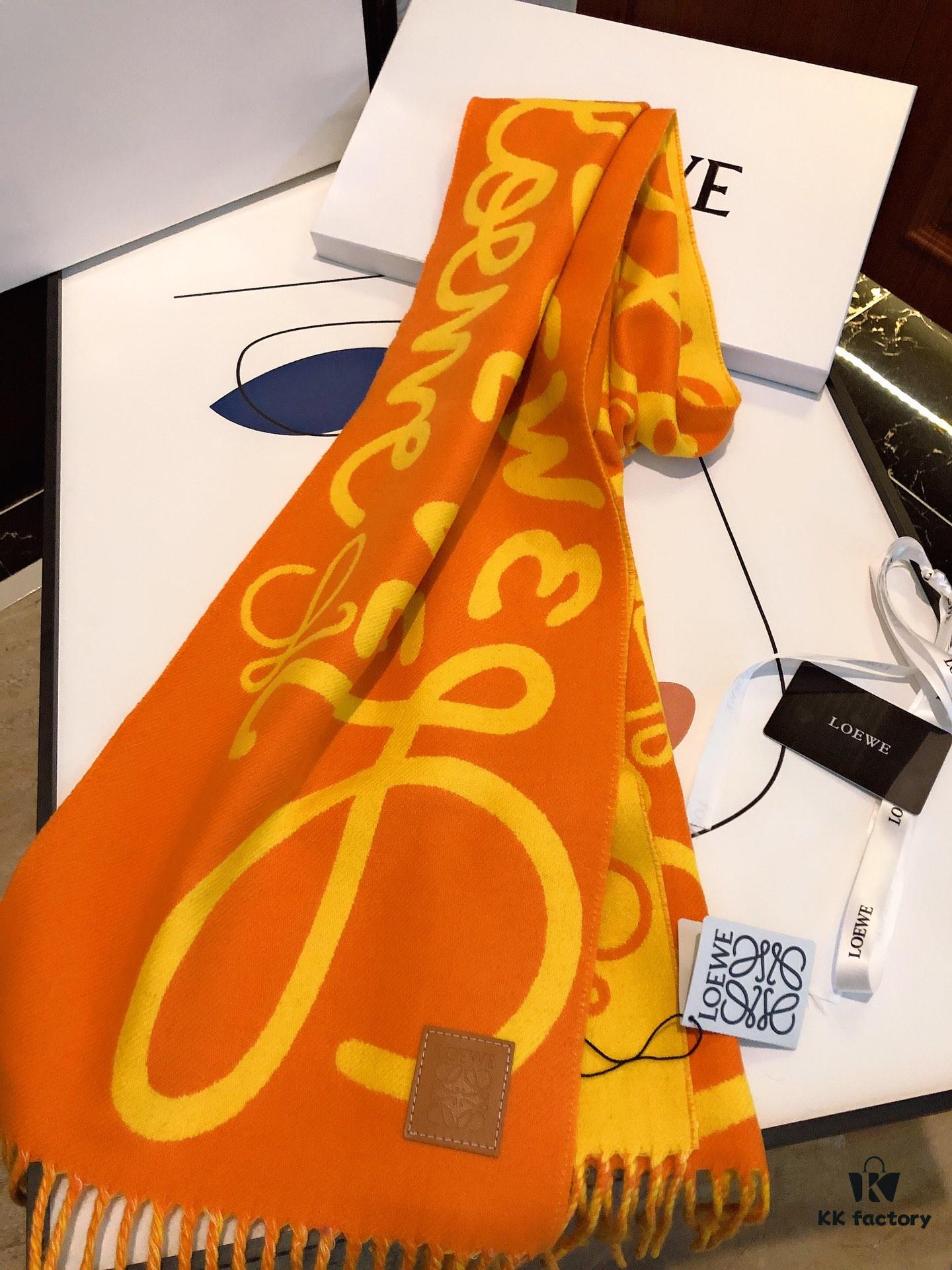 Loewe 2022 Graffiti Double-Sided Scarf Unisex