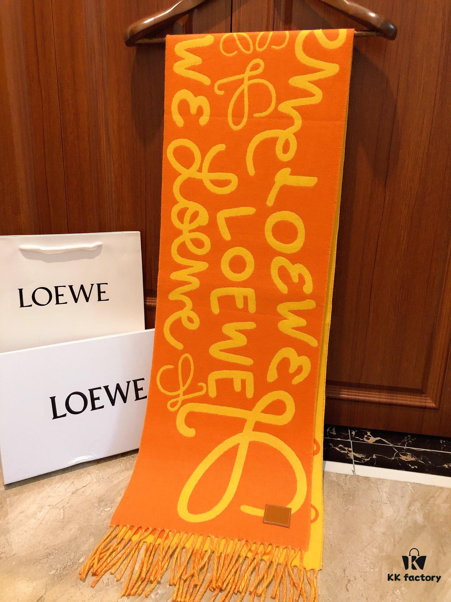 Loewe 2022 Graffiti Double-Sided Scarf Unisex