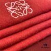 Watermelon Red LOEWE Classic Unisex Scarf – Winter Must-Have – 90% Wool + 10% Cashmere, 30x180cm