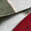 Light Green and Gray Patchwork LOEWE Classic Unisex Scarf – Winter Must-Have – 90% Wool and 10% Cashmere, Warm and Soft, 30x180CM