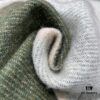 Light Green and Gray Patchwork LOEWE Classic Unisex Scarf – Winter Must-Have – 90% Wool and 10% Cashmere, Warm and Soft, 30x180CM
