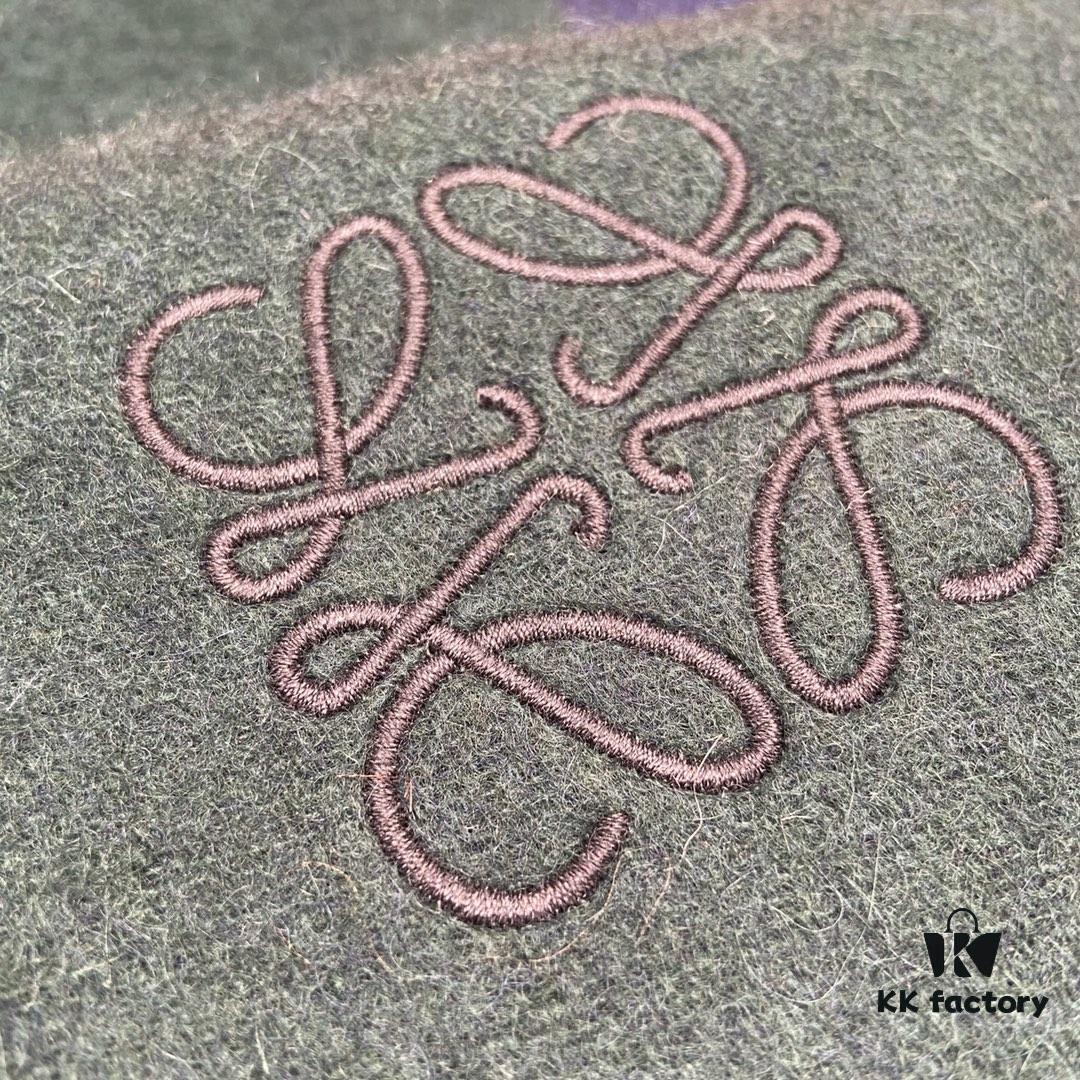 Emerald Green and Blue Combined LOEWE Classic Unisex Scarf – Winter Must-Have – 90% Wool and 10% Cashmere, Warm and Soft, 30*180CM