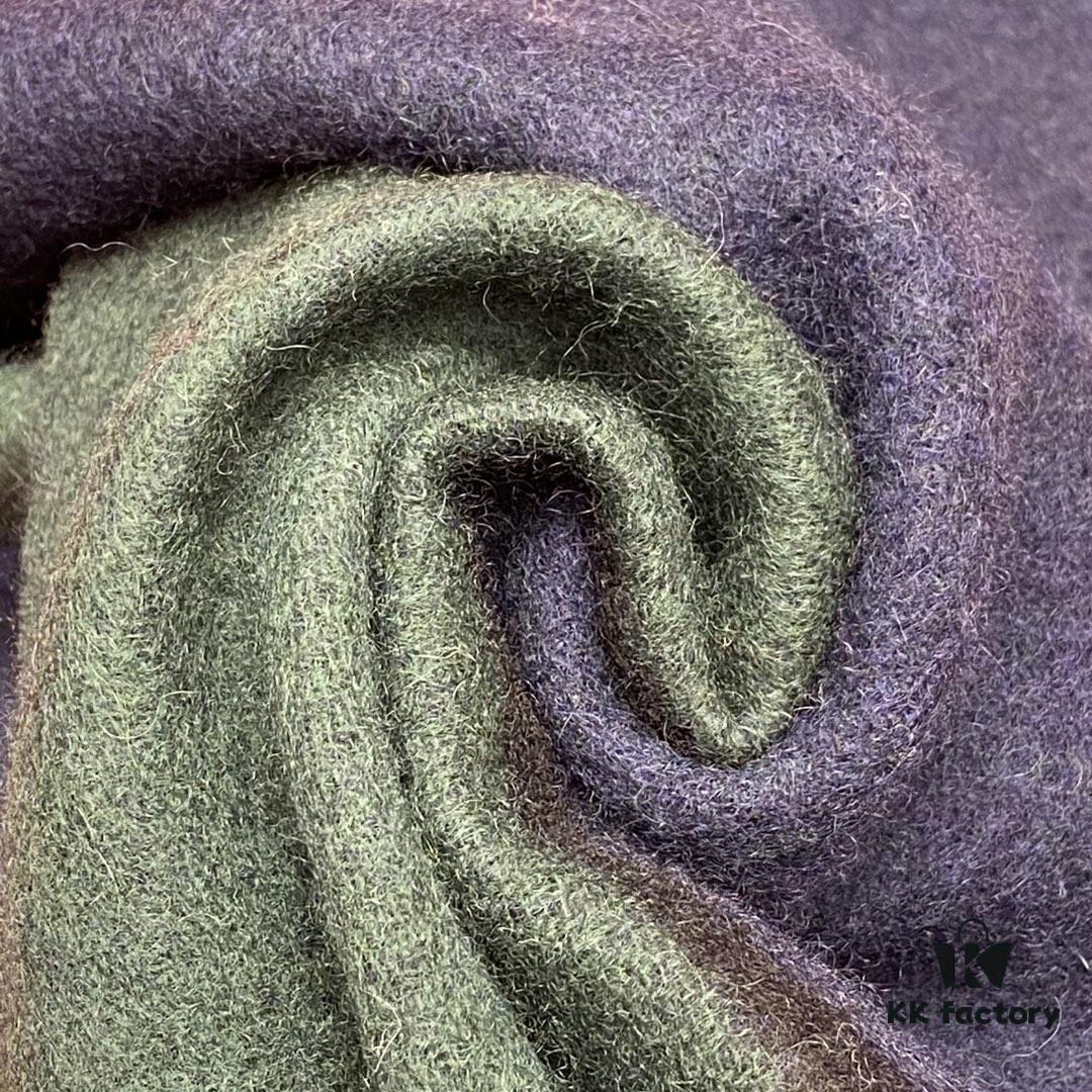 Emerald Green and Blue Combined LOEWE Classic Unisex Scarf – Winter Must-Have – 90% Wool and 10% Cashmere, Warm and Soft, 30*180CM