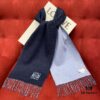Navy Blue LOEWE Classic Unisex Scarf – Winter Must-Have – 90% Wool + 10% Cashmere, Warm and Soft, 30x180CM