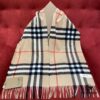 【Collector's Beige】 BURBERRY Classic Entry-Level Bestseller, Timeless Plaid Design, Simple and Elegant Unisex Scarf, An Everlasting Fashion Piece – Upgraded Version with No Color Difference, Original Factory Yarn Material – Size: 168*30cm