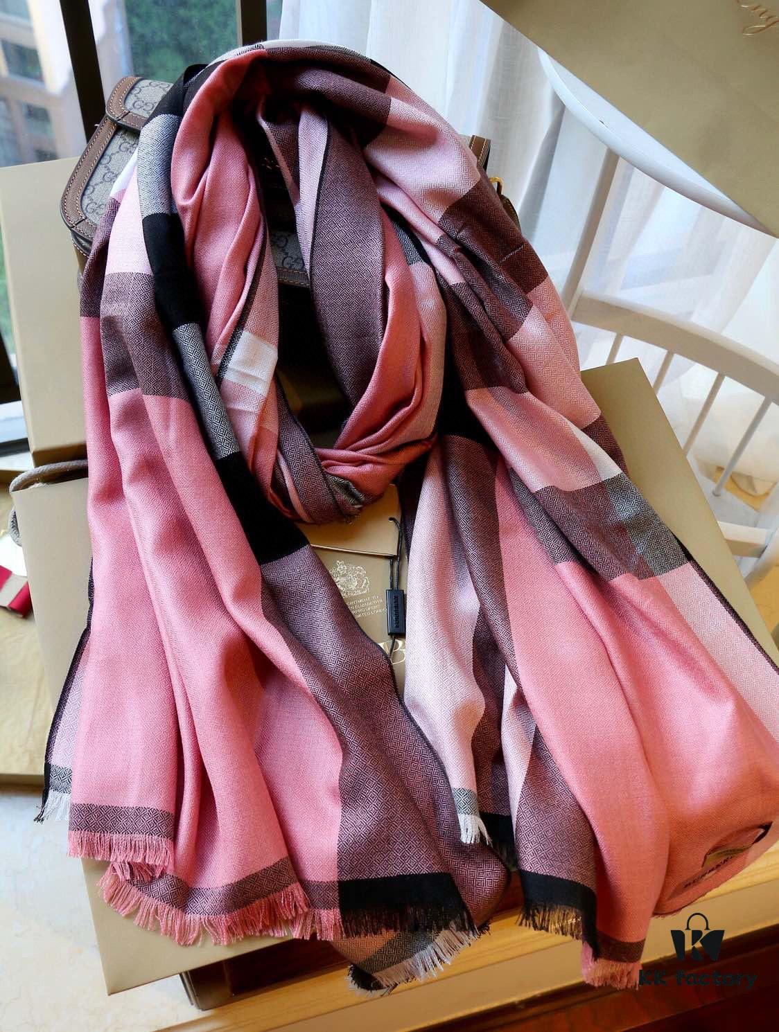 Burberry Classic Camel Cashmere Scarf - Premium Nepalese Highland Cashmere with Diamond Weave