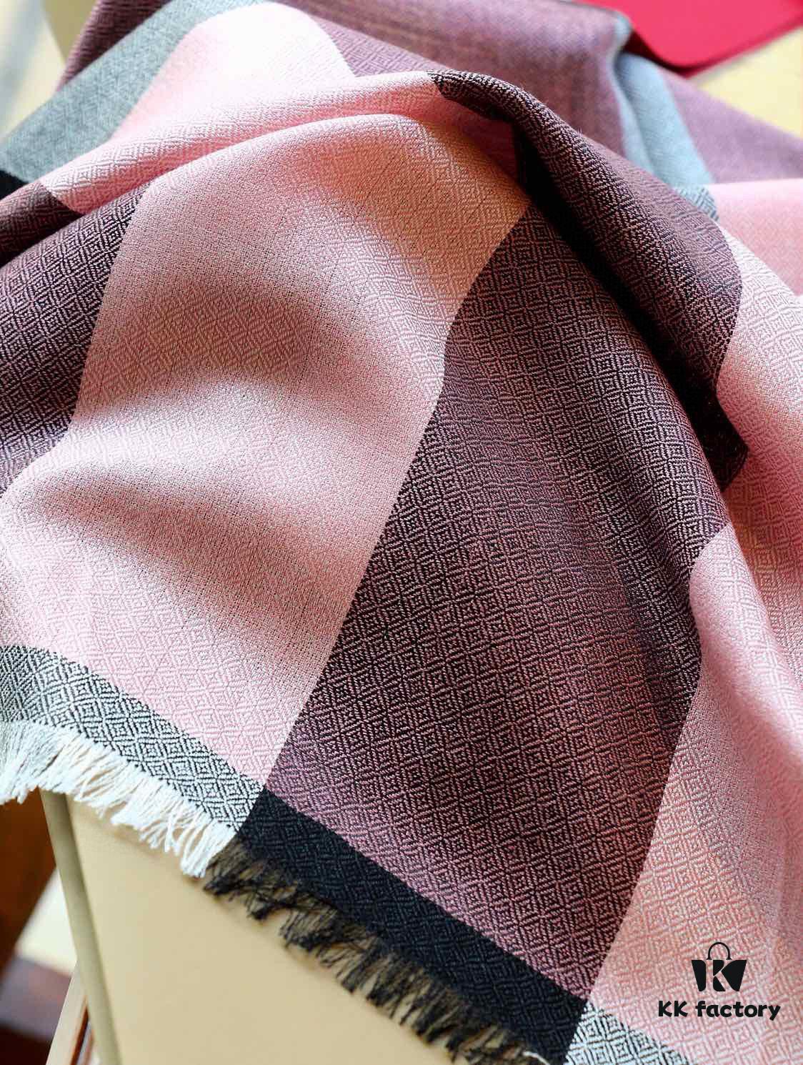 Burberry Classic Camel Cashmere Scarf - Premium Nepalese Highland Cashmere with Diamond Weave