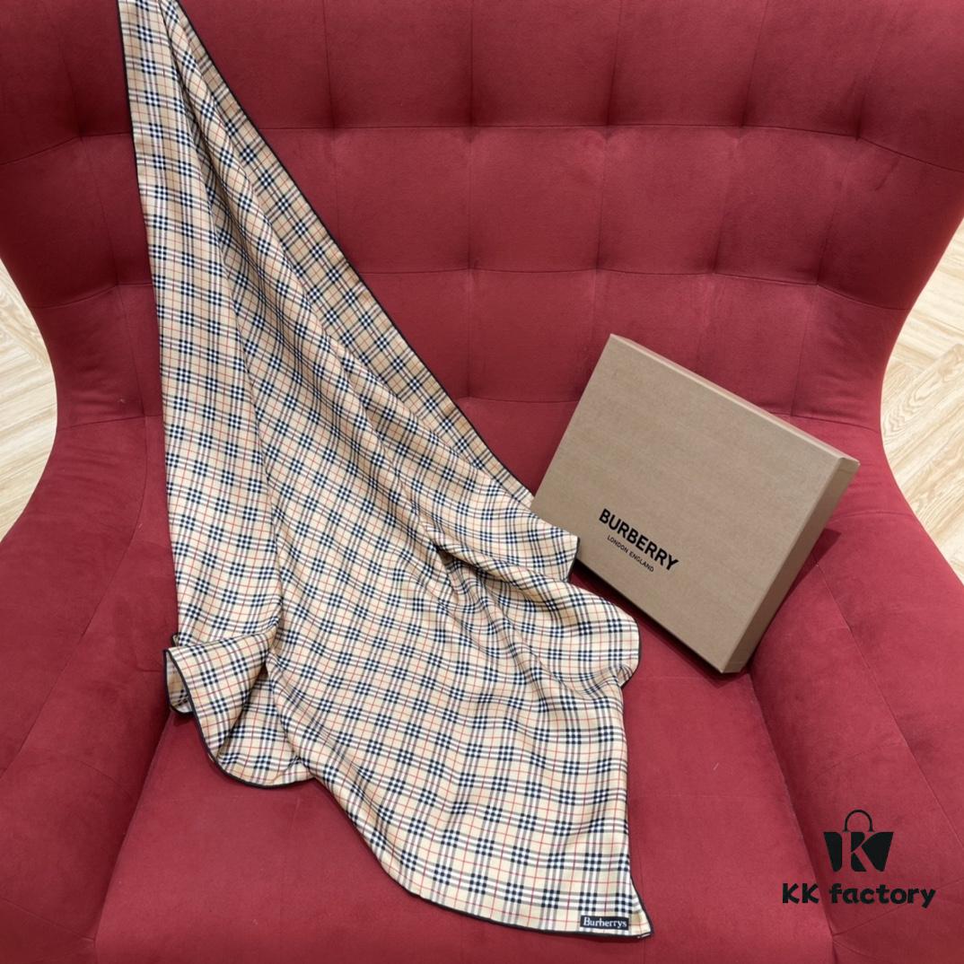 Burberry Timeless Classic Plaid Silk Scarf