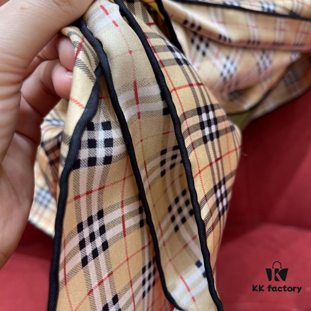 Burberry Timeless Classic Plaid Silk Scarf