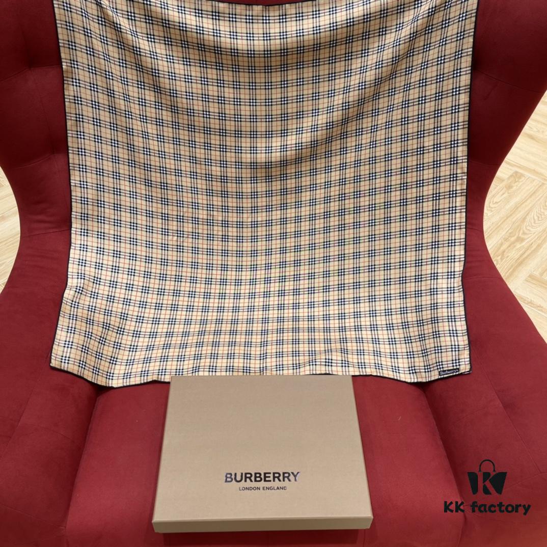 Burberry Timeless Classic Plaid Silk Scarf