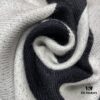 Black and White BURBERRY Classic Large Letter Scarf, 100% Wool, 33*188cm