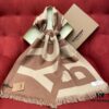 Camel Color BURBERRY Stylish Scarf Can Perfectly Accentuate Your Outfit – Even Transform the Ordinary into Extraordinary, Classic Large Logo Scarf, 100% Wool, 33*188cm