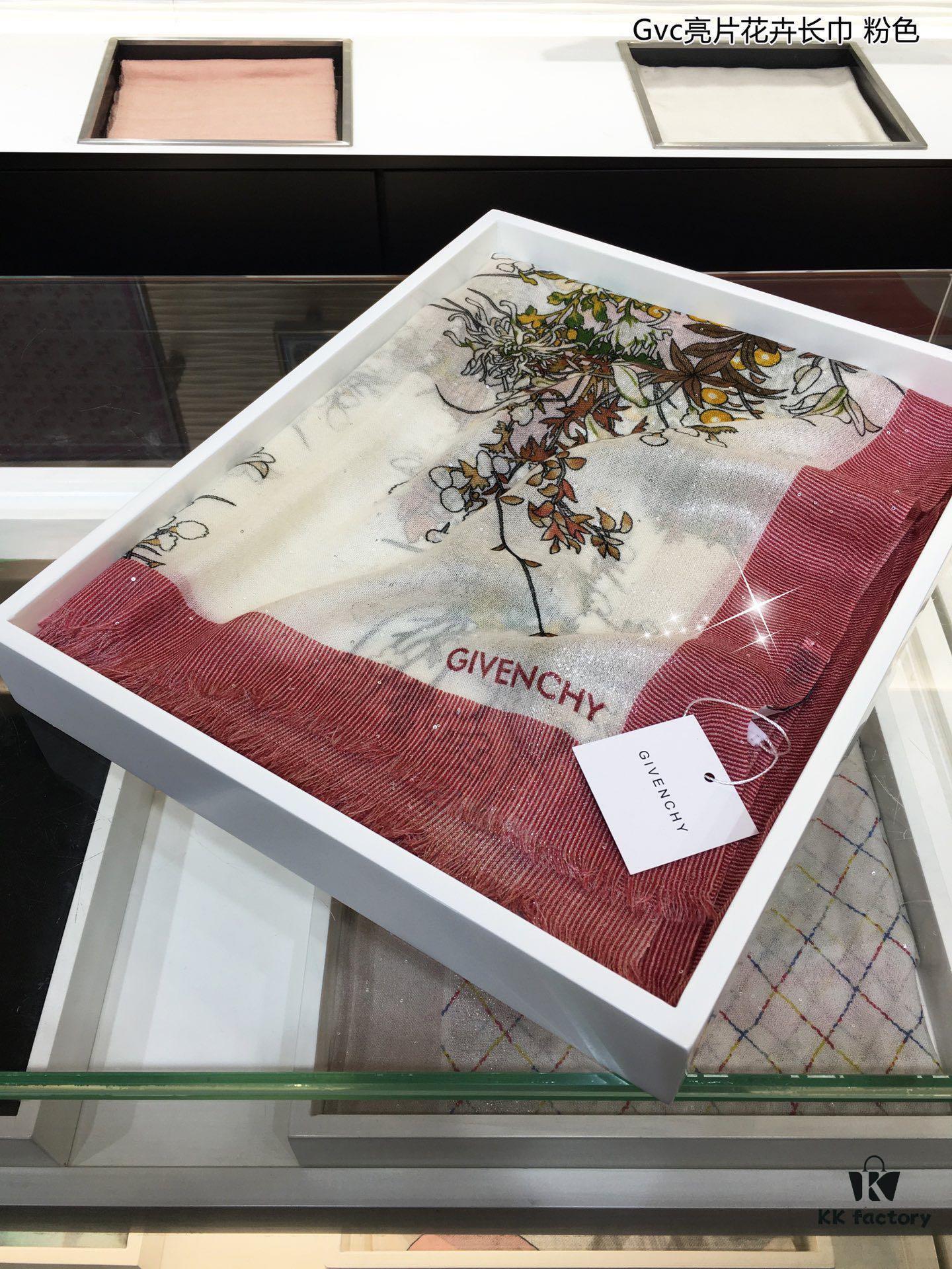 Glowing Gvc Sequin Floral Cashmere Scarf - Premium Pure Cashmere with Silver Thread, Exclusive New Arrival