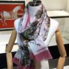 Glowing Gvc Sequin Floral Cashmere Scarf - Premium Pure Cashmere with Silver Thread, Exclusive New Arrival