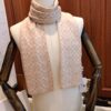 Coach Cashmere Knit Scarf for Men, Timeless Classic Design, High-End Wool Blend, Versatile and Elegant