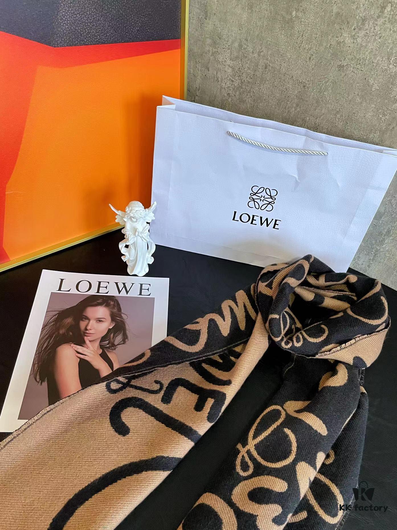 Loewe 2022 New Arrival Graffiti Double-Sided Scarf Unisex