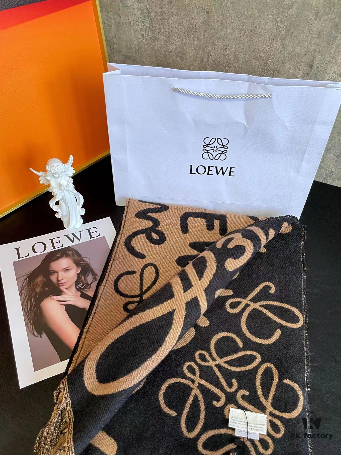 Loewe 2022 New Arrival Graffiti Double-Sided Scarf Unisex