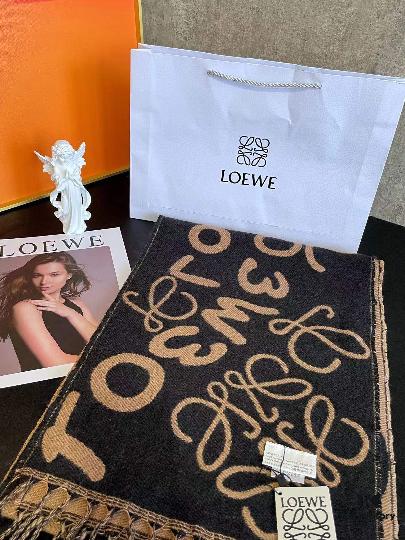 Loewe 2022 New Arrival Graffiti Double-Sided Scarf Unisex