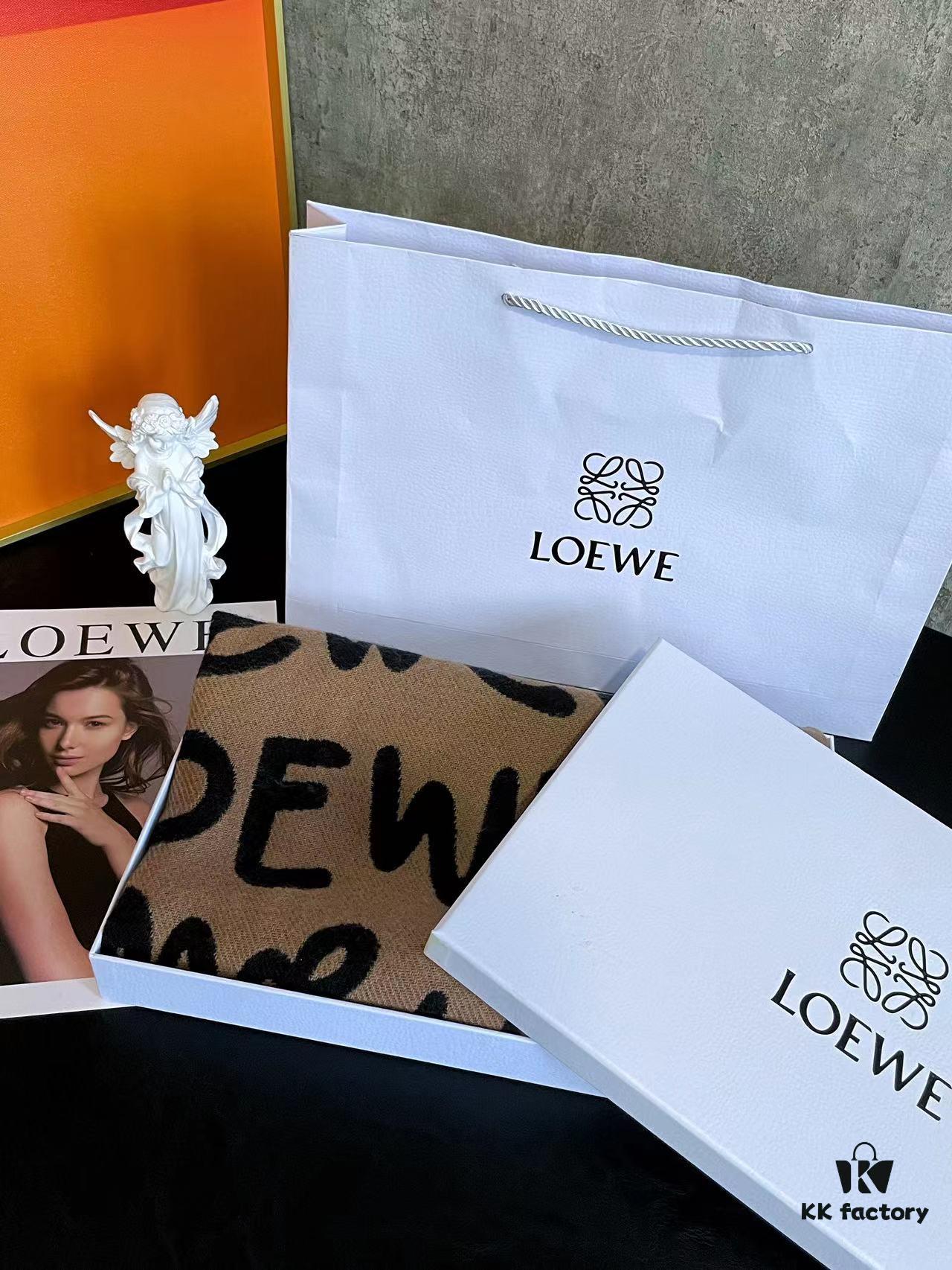 Loewe 2022 New Arrival Graffiti Double-Sided Scarf Unisex