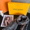 LV Clover Double-Sided Scarf in Black, Dual-Use as Shawl or Scarf