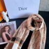 Dior Five-star Patchwork Scarf Khaki