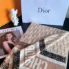 Dior Five-star Patchwork Scarf Khaki