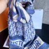 Dior Blue Five-Star Patchwork Scarf