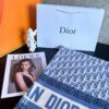 Dior Blue Five-Star Patchwork Scarf