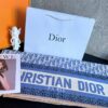 Dior Blue Five-Star Patchwork Scarf