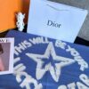 Dior Blue Five-Star Patchwork Scarf
