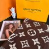 LV Official Website Same Style Double-Sided Cashmere Scarf in Gray