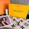 LV Official Website Same Style Double-Sided Cashmere Scarf in Gray