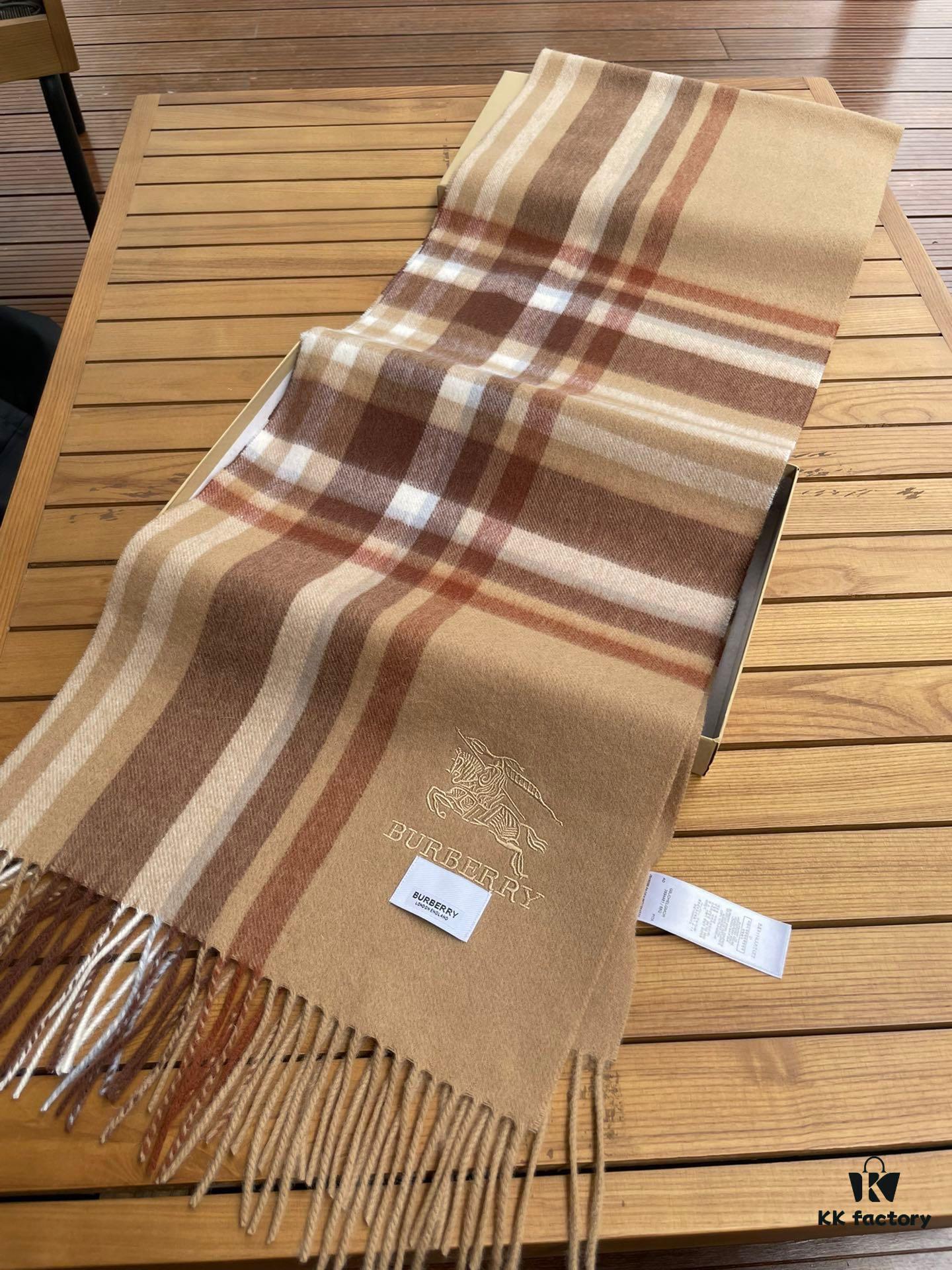 Burberry High-Quality Imported Cashmere Scarf with Full Retail Packaging – Unisex Design, Latest Collection