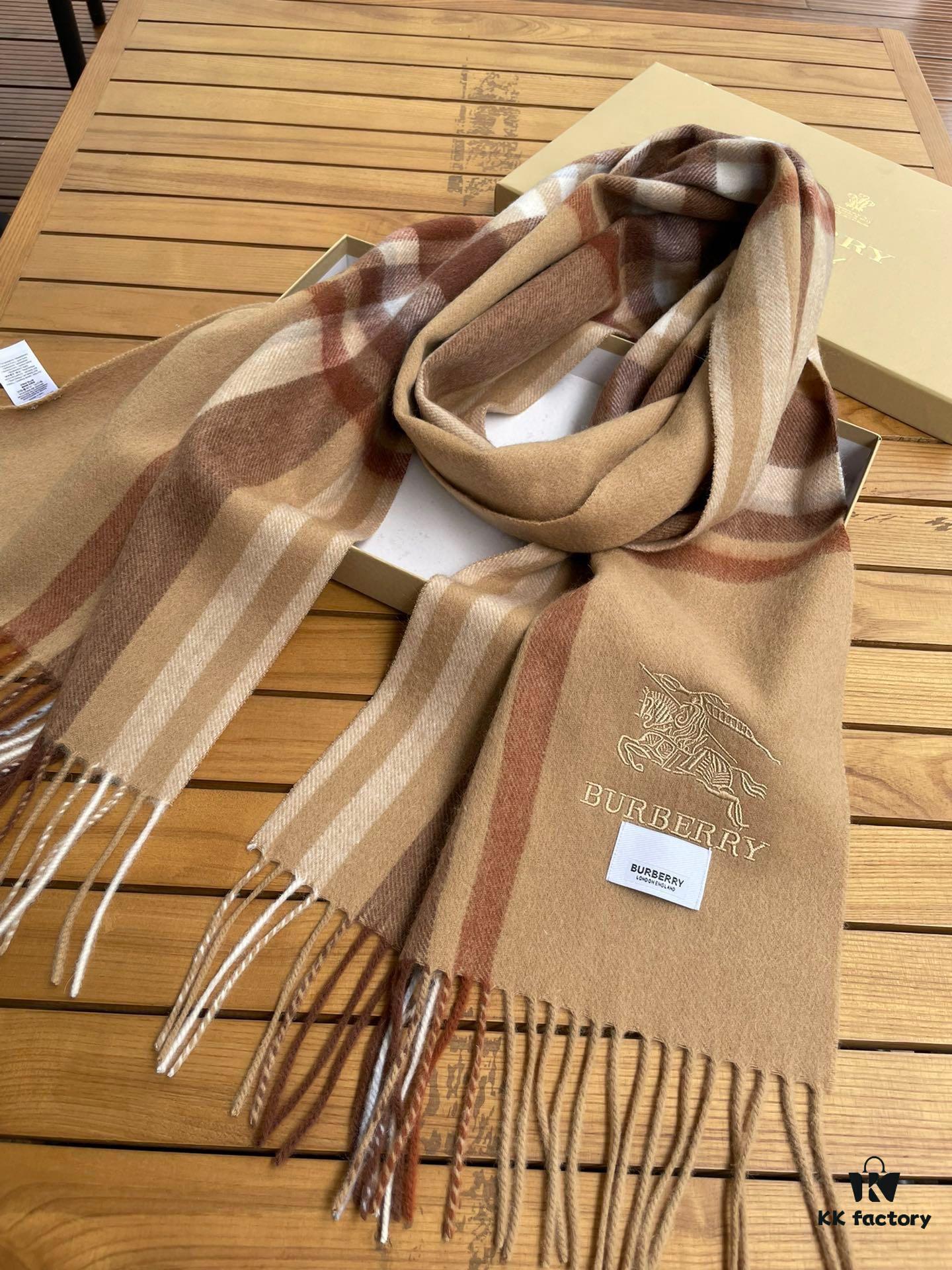 Burberry High-Quality Imported Cashmere Scarf with Full Retail Packaging – Unisex Design, Latest Collection