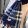 Authentic Top Version Heavyweight 100% Premium Cashmere Scarf with Full Packaging - New Launch from Burberry Official Website (New Mare Logo Design), Classic Check Pattern Unisex Scarf