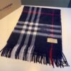 Authentic Top Version Heavyweight 100% Premium Cashmere Scarf with Full Packaging - New Launch from Burberry Official Website (New Mare Logo Design), Classic Check Pattern Unisex Scarf
