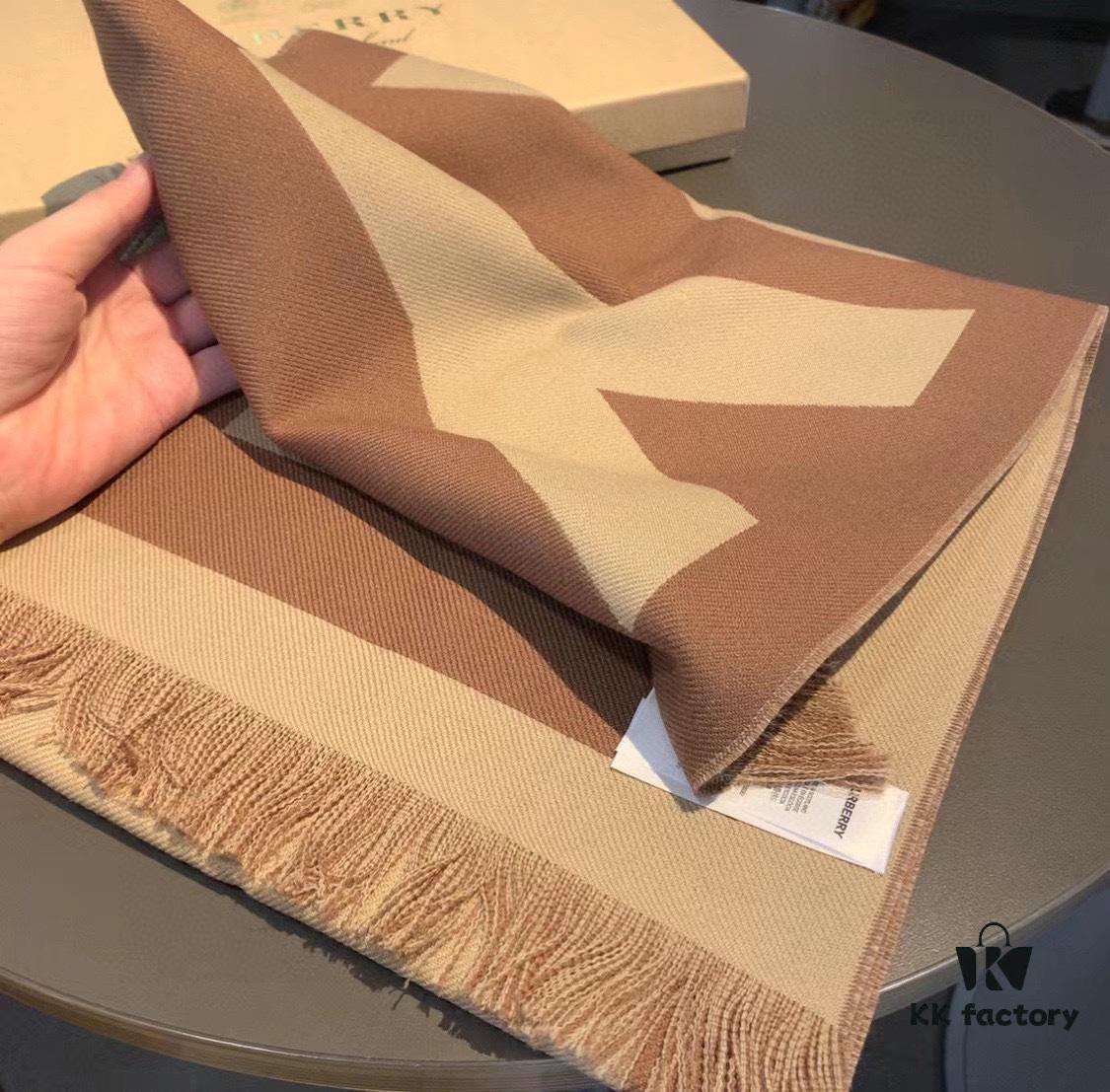 Authentic Top-tier Version, Full Packaging, Burberry Latest Counter New Arrival, Hot Launch, Premium Double-layer Yarn-dyed Craft