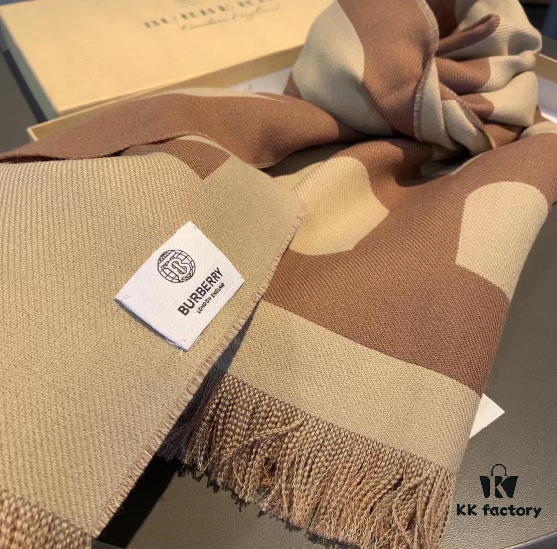 Authentic Top-tier Version, Full Packaging, Burberry Latest Counter New Arrival, Hot Launch, Premium Double-layer Yarn-dyed Craft