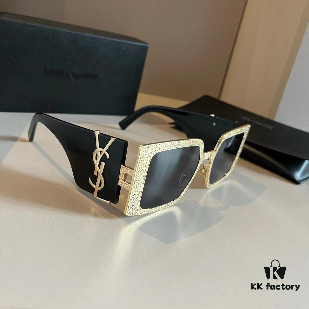 YSL Saint Laurent Sunglasses, absolutely in love, the aura when worn is perfectly on point, extremely flattering to the face, making it appear smaller; large-frame design that's surprisingly lightweight and comfortable with just the right temple curvature for a perfect fit!