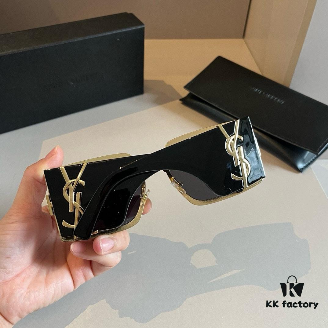YSL Saint Laurent Sunglasses, absolutely in love, the aura when worn is perfectly on point, extremely flattering to the face, making it appear smaller; large-frame design that's surprisingly lightweight and comfortable with just the right temple curvature for a perfect fit!