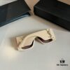 YSL Saint Laurent Sunglasses, absolutely in love, the aura when worn is perfectly on point, greatly slimming the face, large frame yet surprisingly lightweight, with just the right curvature on the temples for a comfortable, feather-light fit!