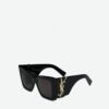 YSL Saint Laurent Sunglasses, absolutely in love, the aura when worn is perfectly on point, greatly slimming the face, large frame yet surprisingly lightweight, temples designed at just the right angle for a comfortable, light feel