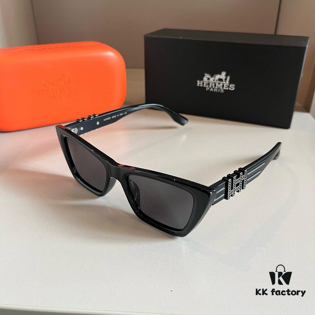 2024 Hermès New Arrival Sunglasses, Polarized Sun Glasses with Premium Look, Flattering Frame for Slimming Effect, UV Protection