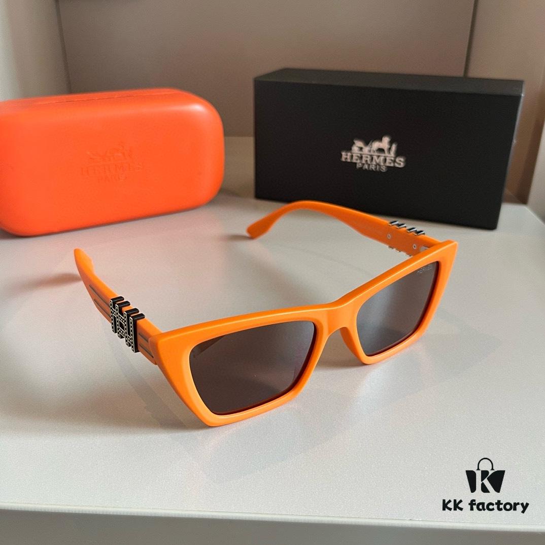 2024 Hermès New Arrival Sunglasses, Polarized Sun Glasses with Premium Look, Flattering Frame for Slimming Effect, UV Protection