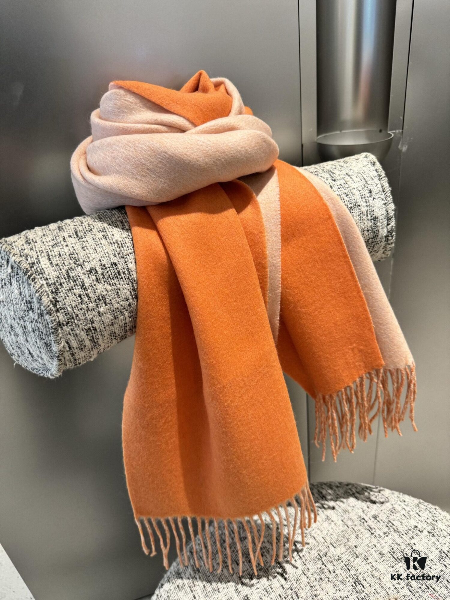 Louis Vuitton Men's Cashmere Scarf - Classic Unisex Design, 100% Cashmere, 30x180 cm